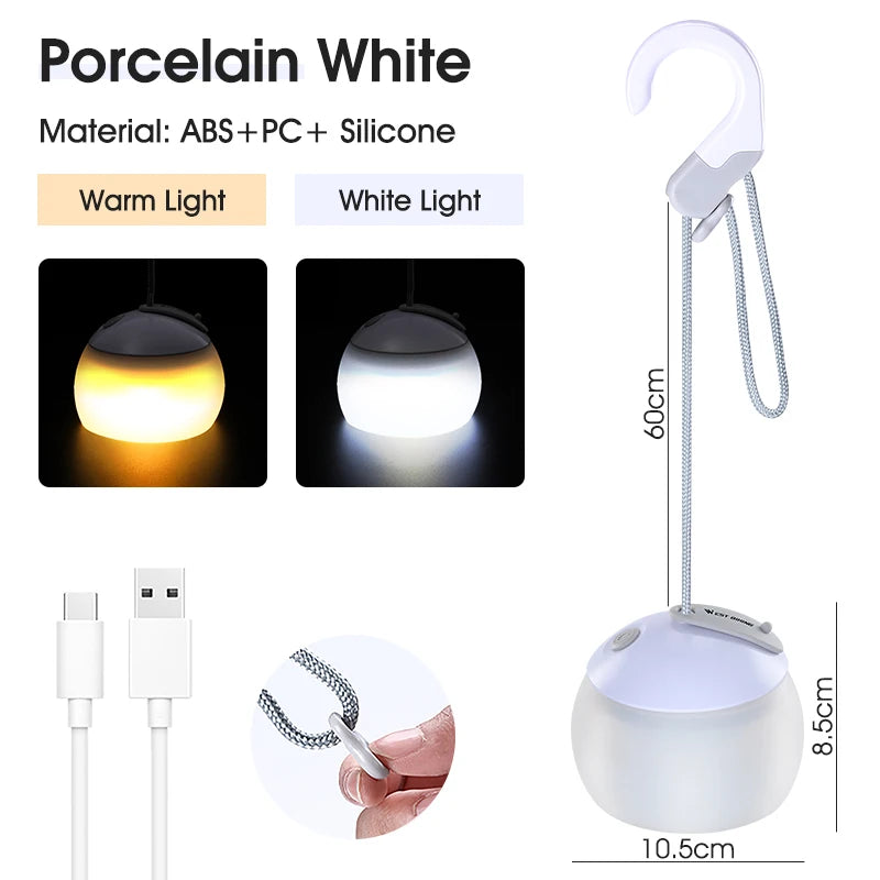 Rechargeable LED Camping Tent Hanging Lantern