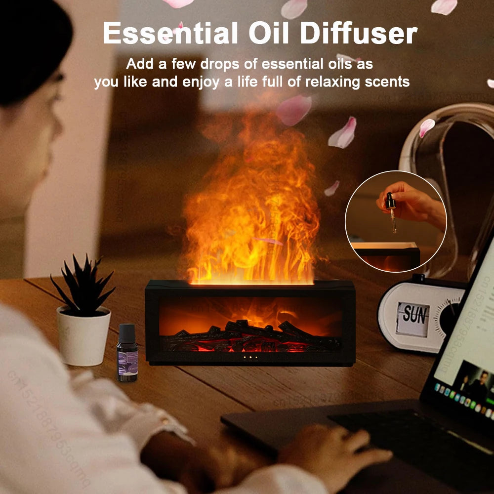 Flame LED Essential Oil Diffuser