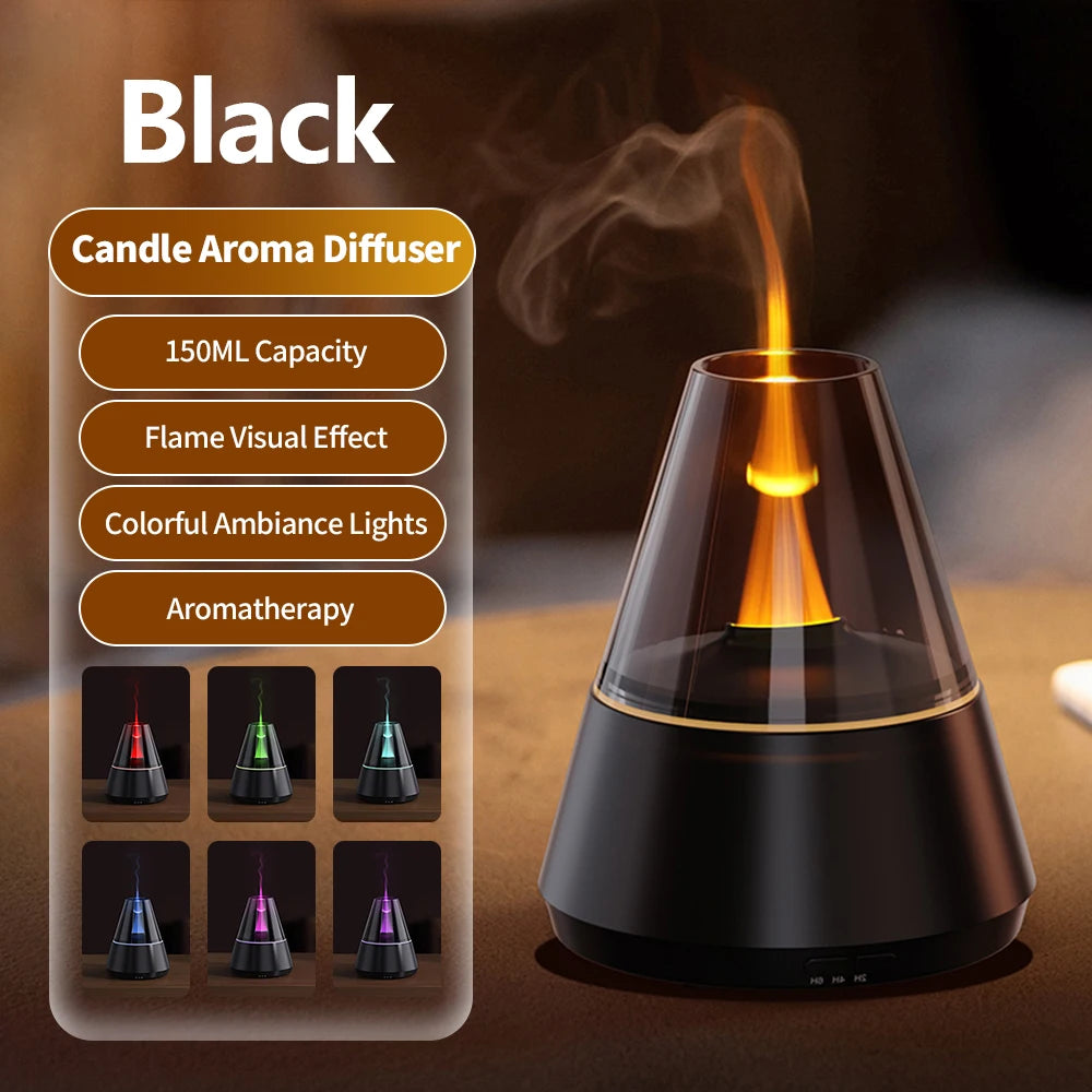 Simulated Flame Ultrasonic Mist Diffuser