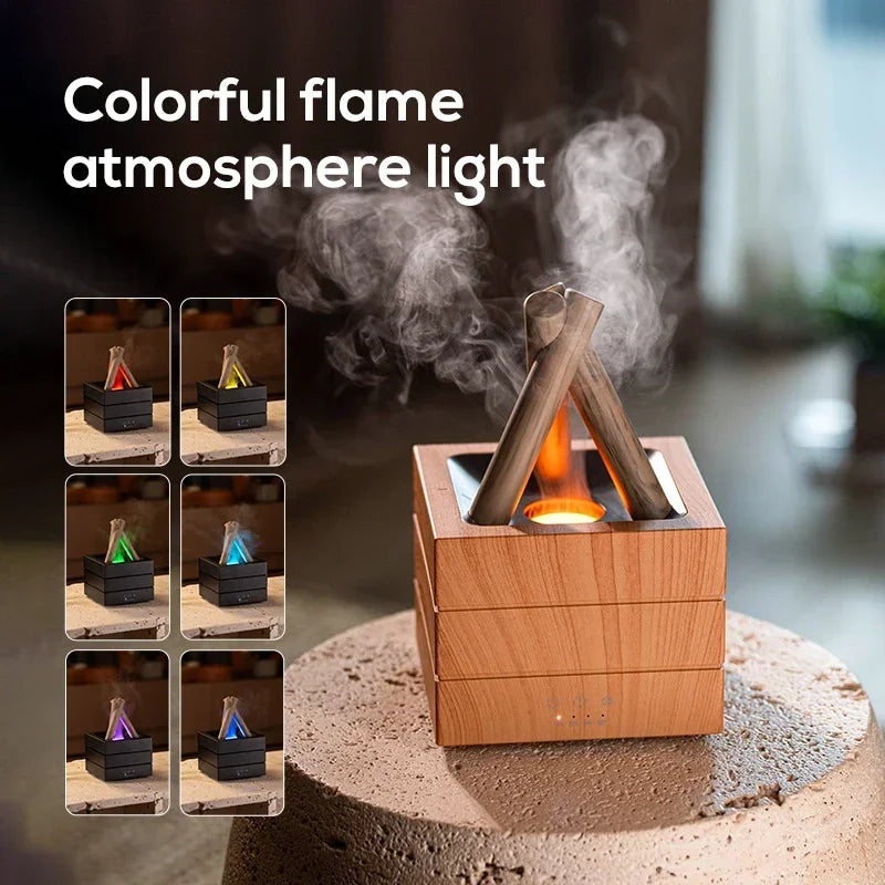 Simulated Flame Ultrasonic Mist Diffuser