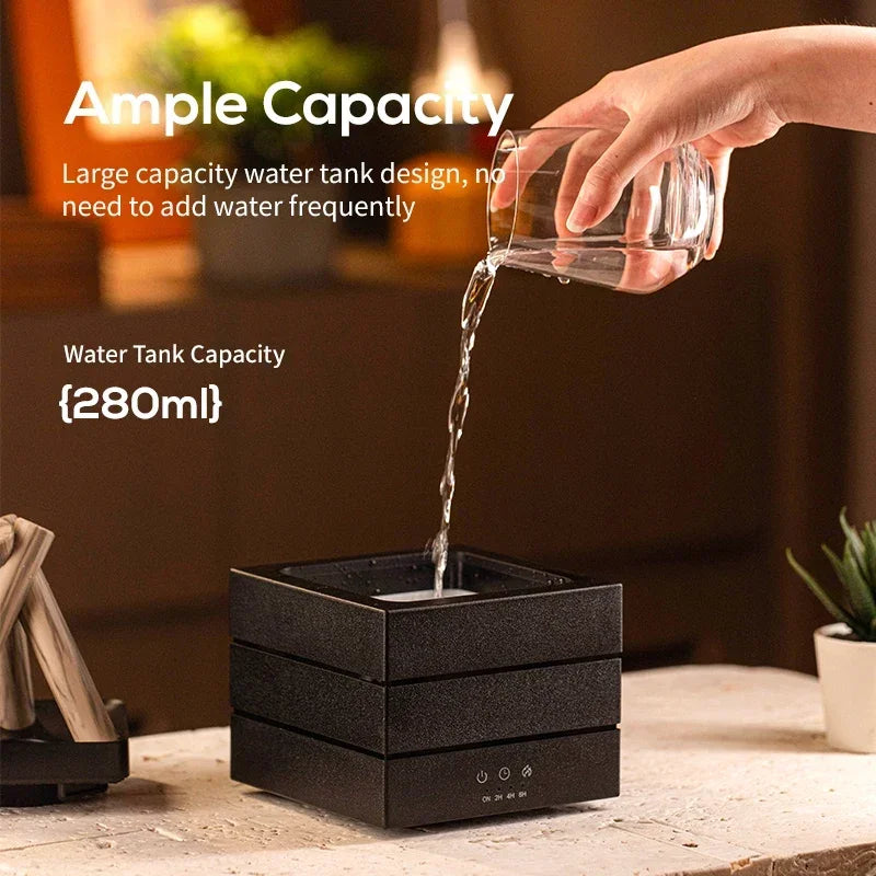 Simulated Flame Ultrasonic Mist Diffuser