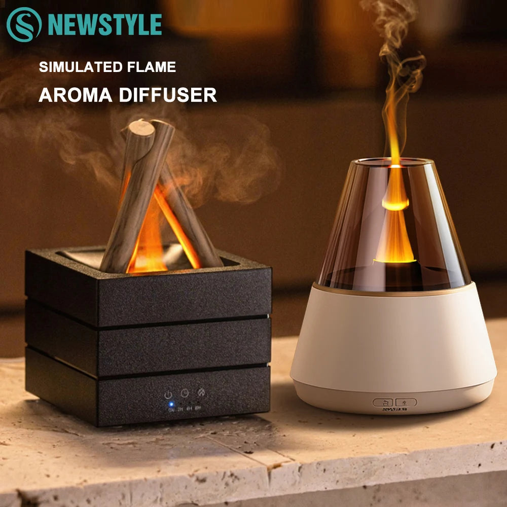Simulated Flame Ultrasonic Mist Diffuser