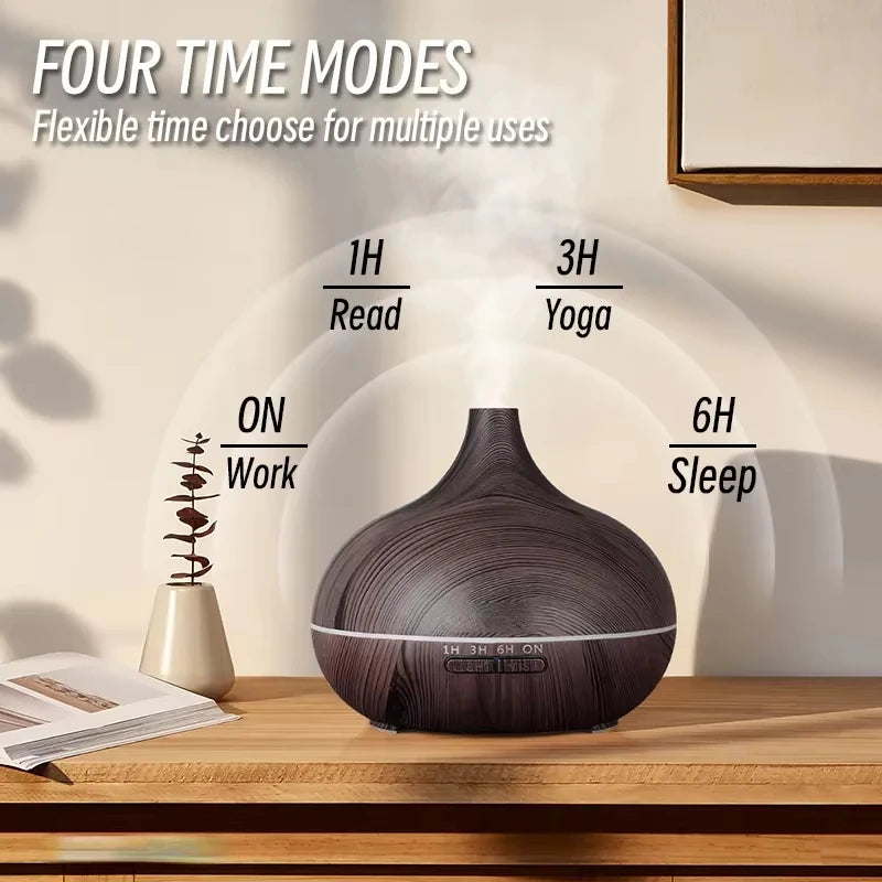 Wood Grain Ultrasonic Aroma Diffuser