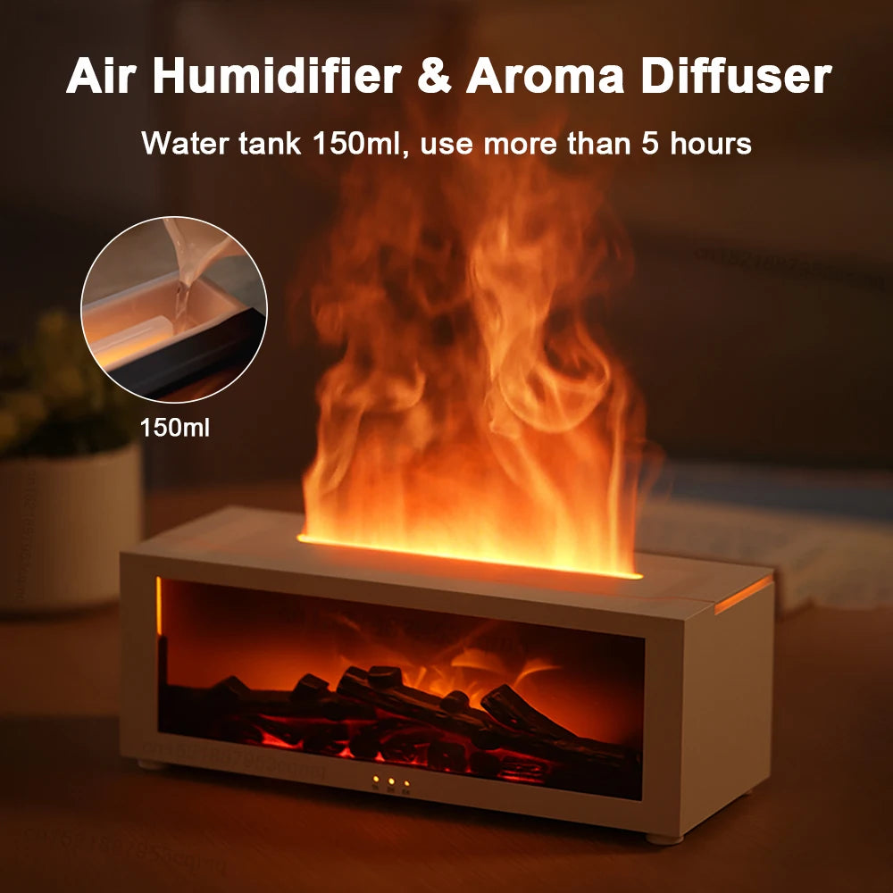 Flame LED Essential Oil Diffuser