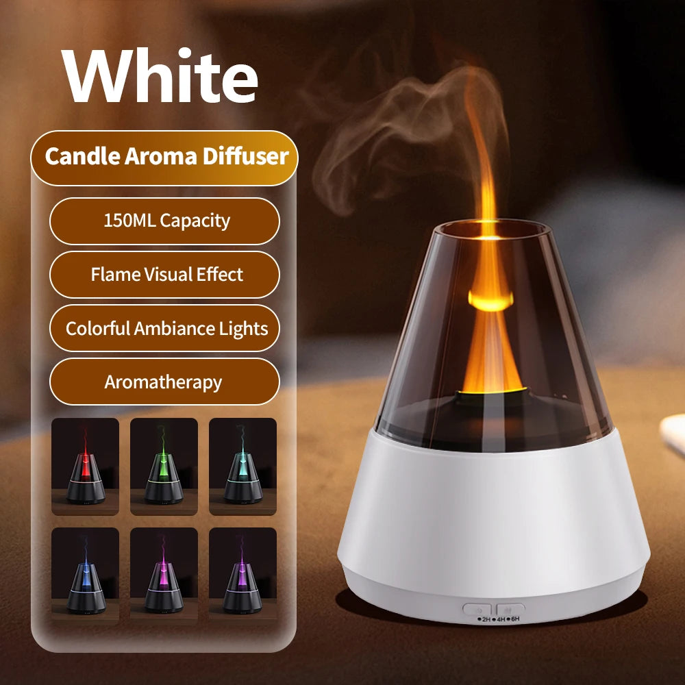 Simulated Flame Ultrasonic Mist Diffuser