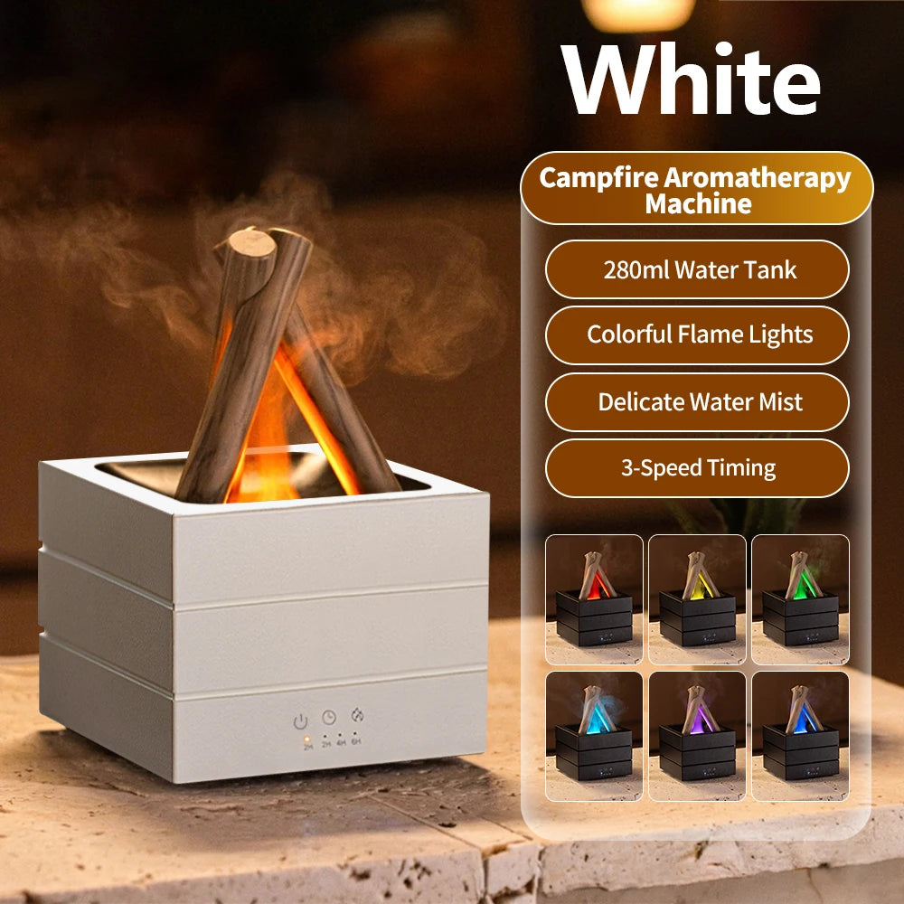 Simulated Flame Ultrasonic Mist Diffuser