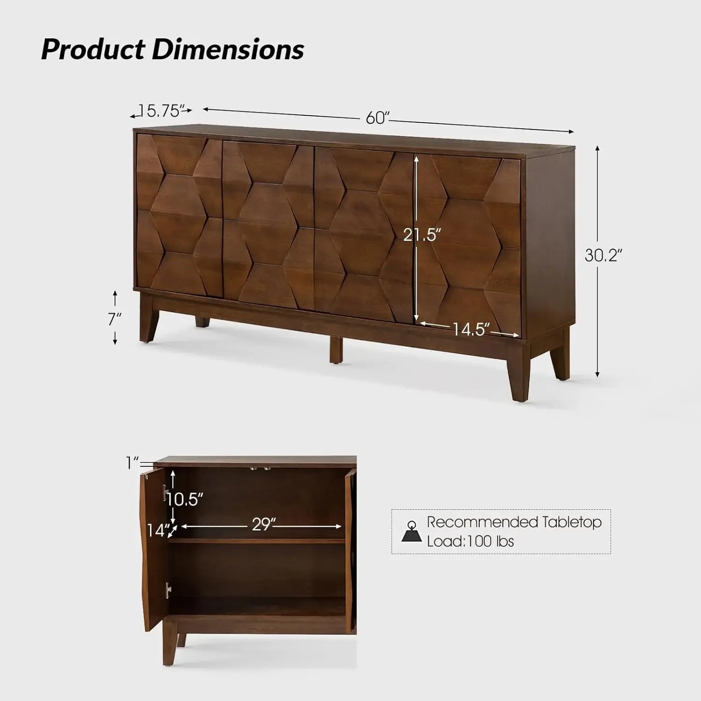 Modern dining room cabinet