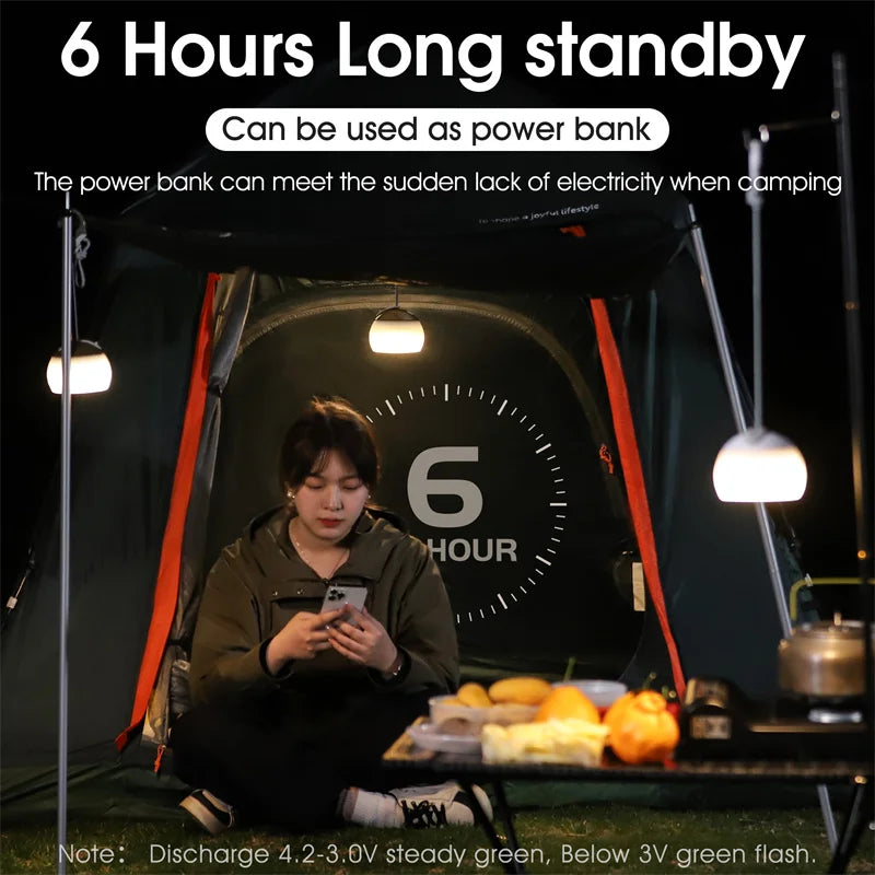 Rechargeable LED Camping Tent Hanging Lantern