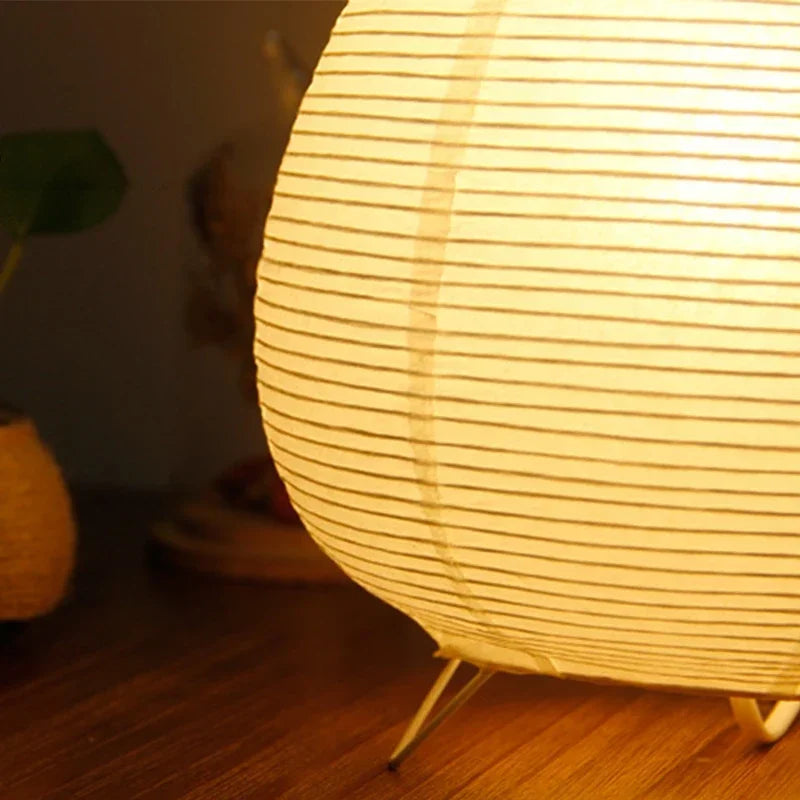 Japanese Lantern Rice Paper Table Lamp