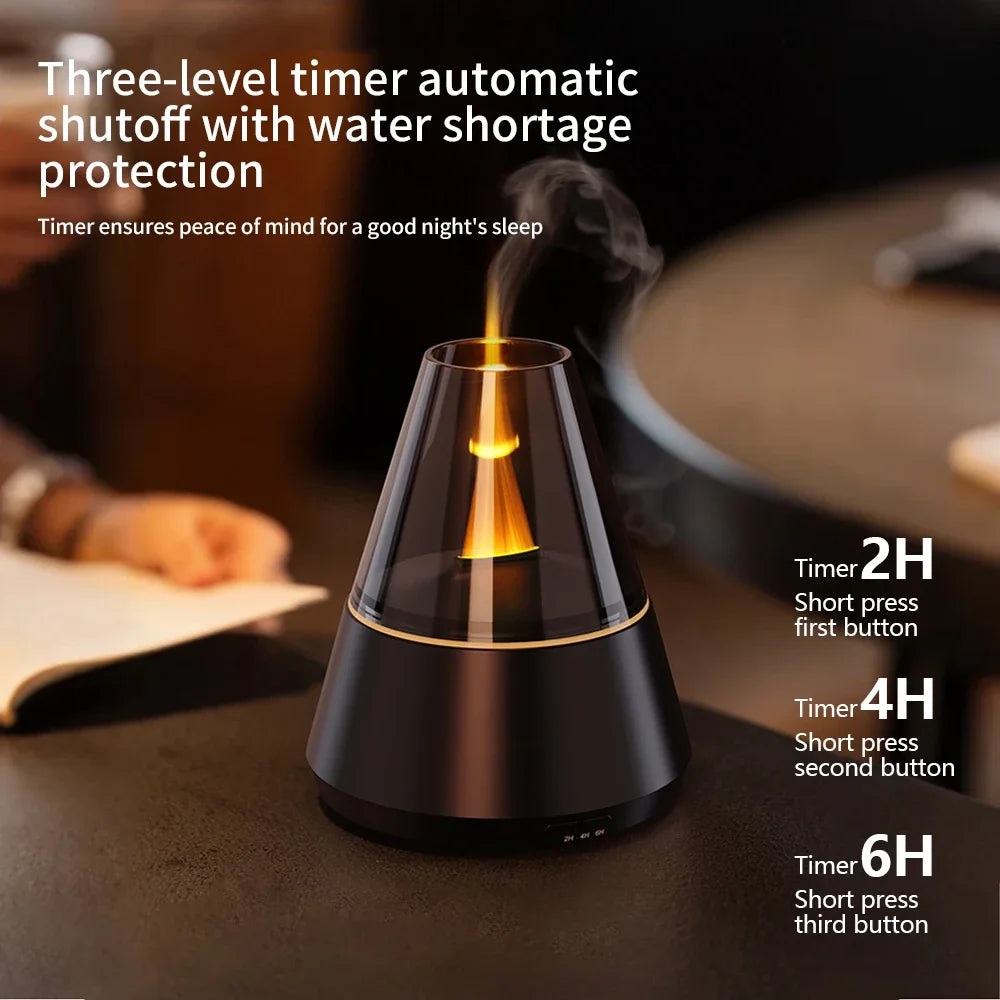 Simulated Flame Ultrasonic Mist Diffuser