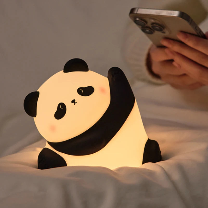 Panda Rechargeable Silicone Touch Night Light