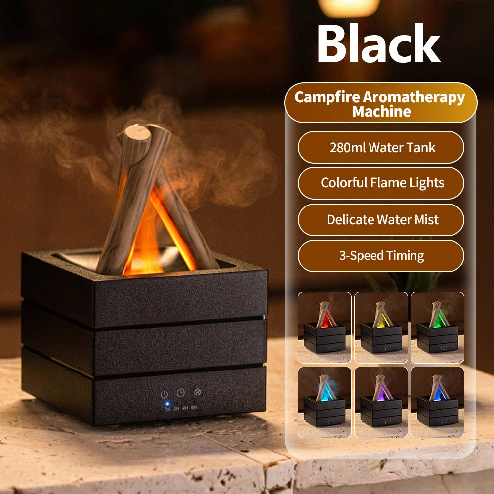 Simulated Flame Ultrasonic Mist Diffuser