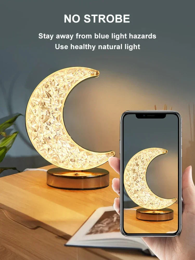 Crystal Touch Dimming Star Night Lamp