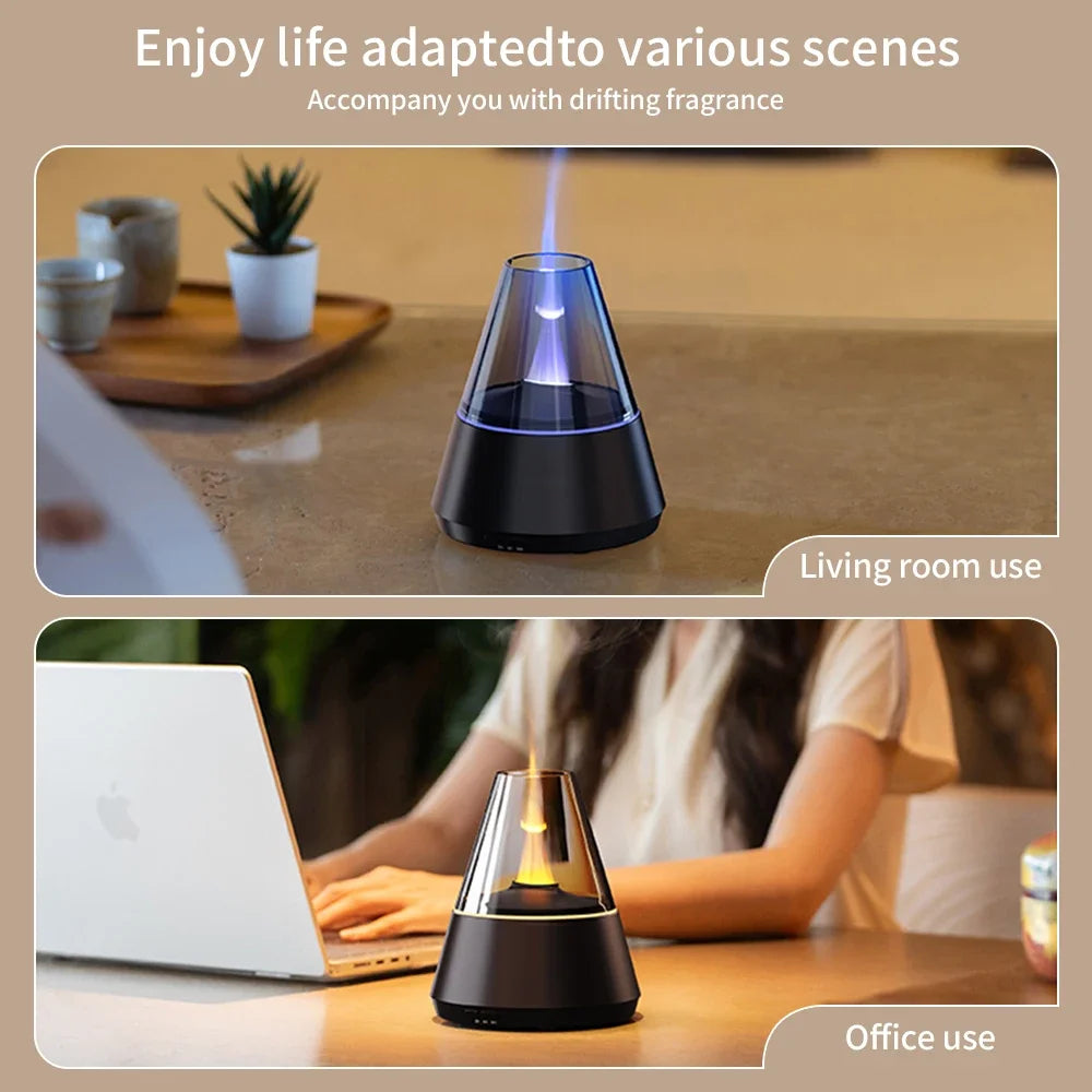 Simulated Flame Ultrasonic Mist Diffuser