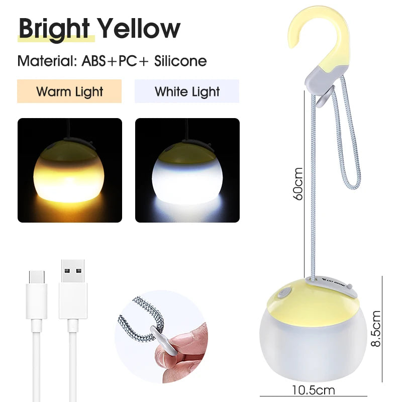 Rechargeable LED Camping Tent Hanging Lantern