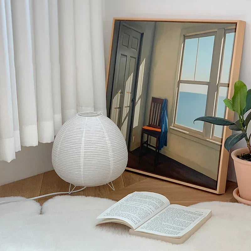 Japanese Lantern Rice Paper Table Lamp