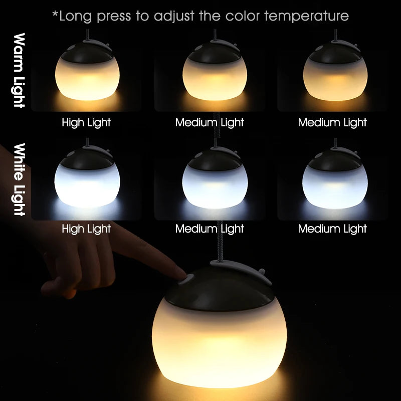 Rechargeable LED Camping Tent Hanging Lantern