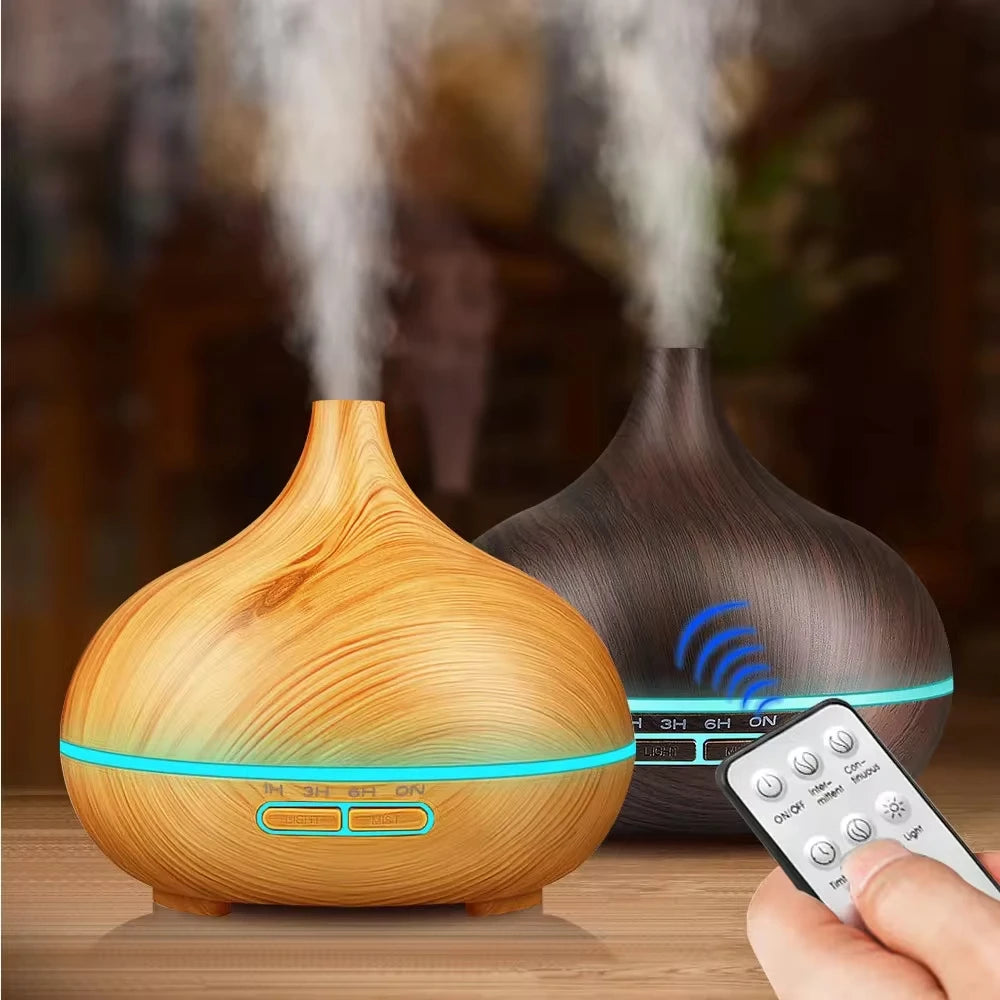 Wood Grain Ultrasonic Aroma Diffuser