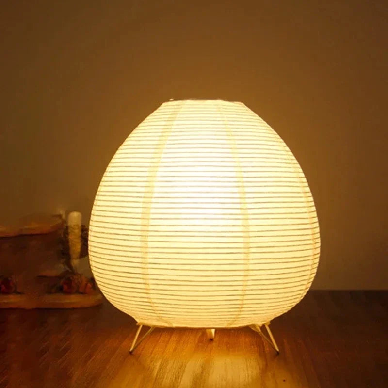 Japanese Lantern Rice Paper Table Lamp