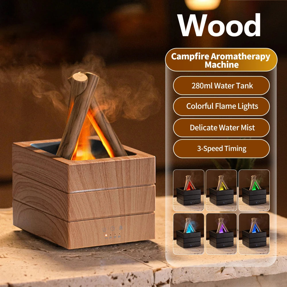 Simulated Flame Ultrasonic Mist Diffuser