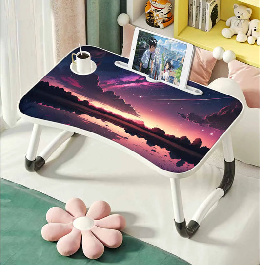 folding lap desk table | bed laptop desk | portable lap table | wooden bed tray table | sofa laptop desk | extra large lap desk | study lap table | bed tray with cup holder | portable laptop table | foldable desk table | RestDesk Folding Lap Table