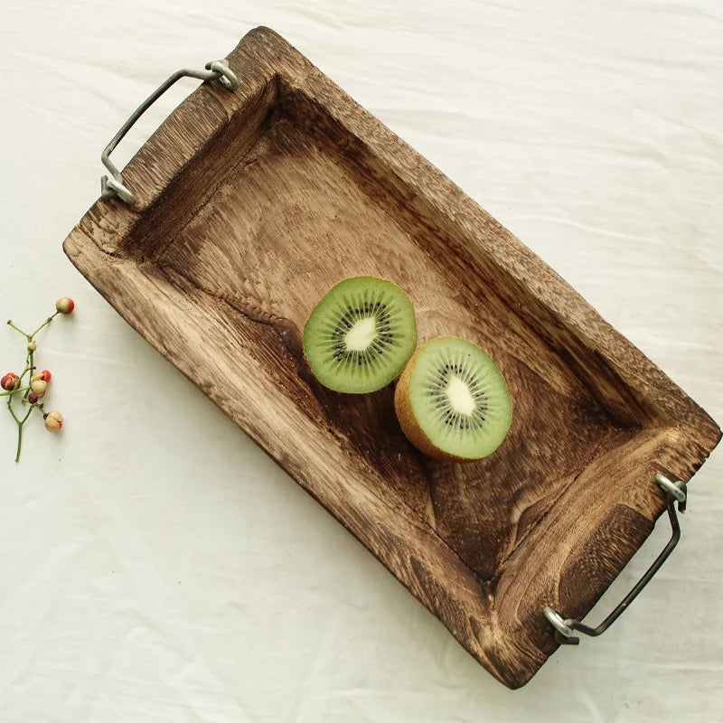 Solid Wood Hotel Dinner Tray