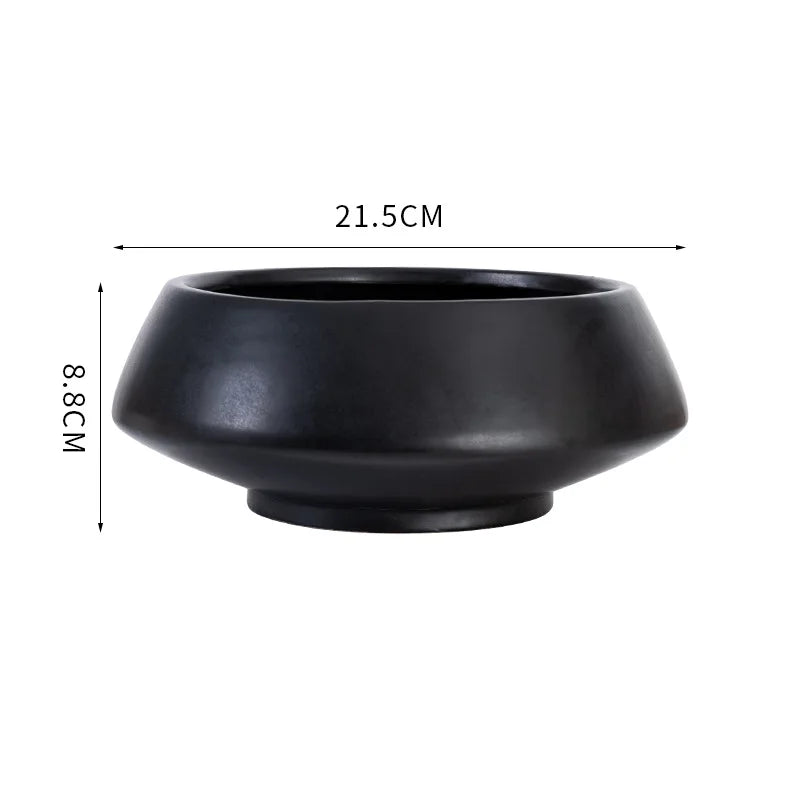 Black Bowl Vase