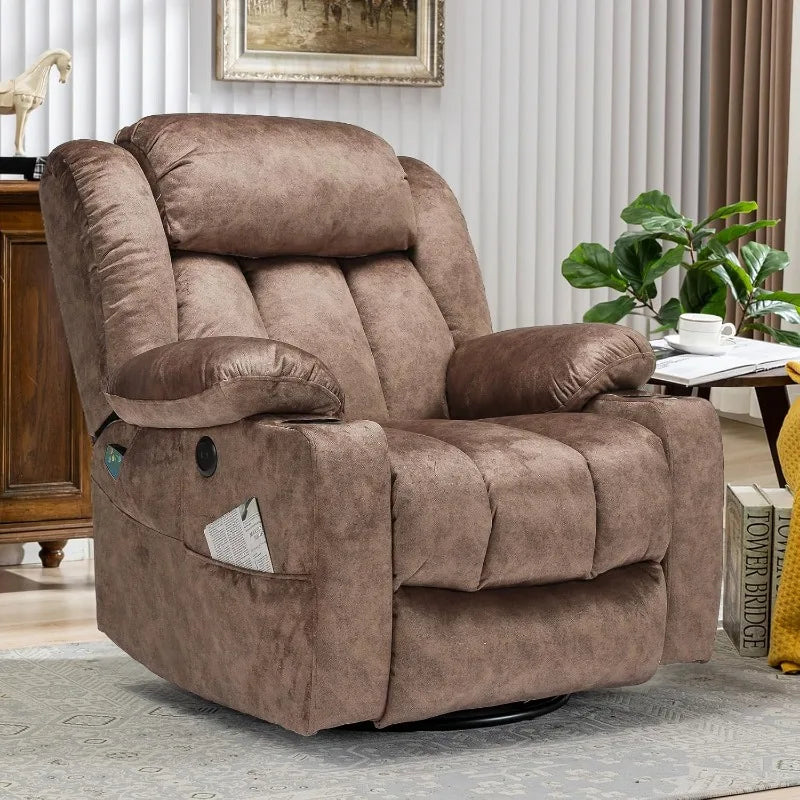 SerenityPlus Massage Swivel Rocker Recliner