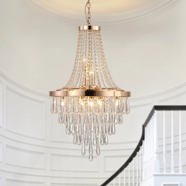 Gold Crystal Chandelier