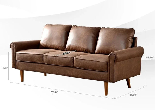 Comfortable Suede Couch