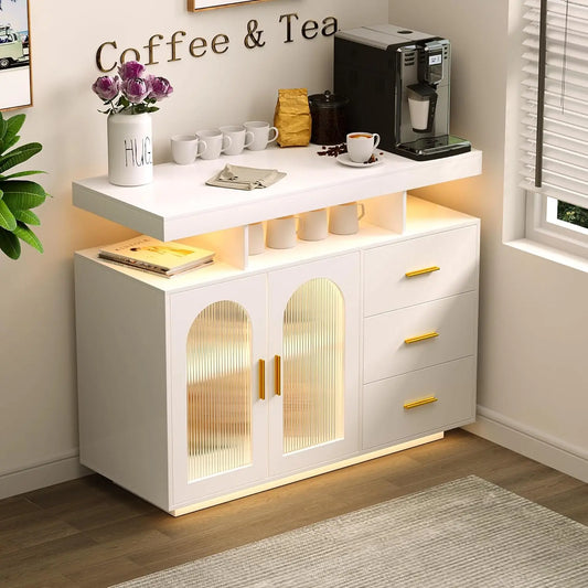 LED buffet cabinet