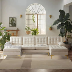 Modern Beige Couch 