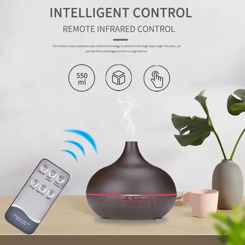 Wood Grain Ultrasonic Aroma Diffuser