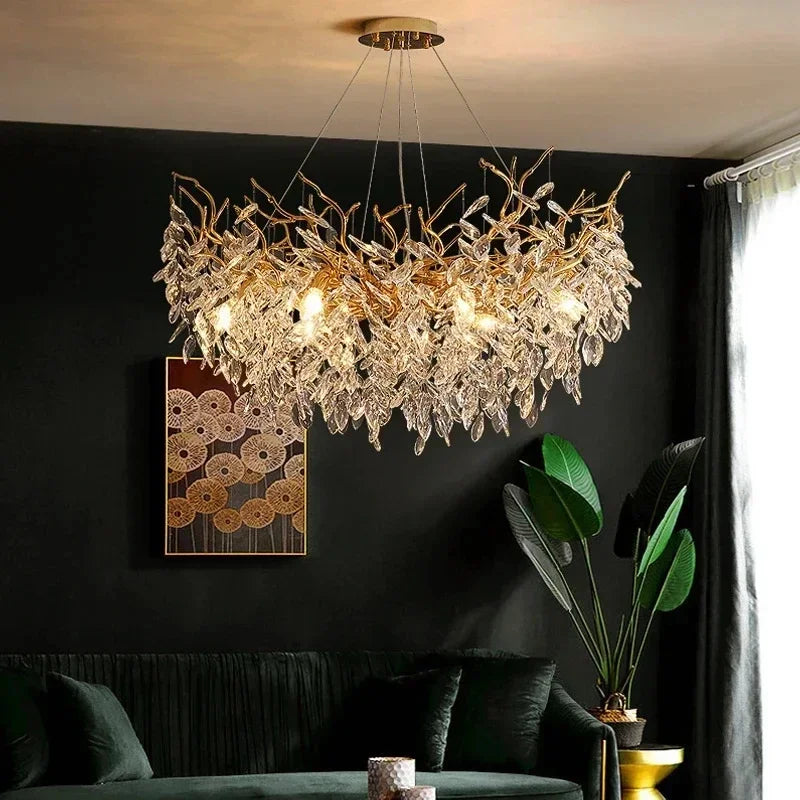 Majestic Aura Crystal Chandelier