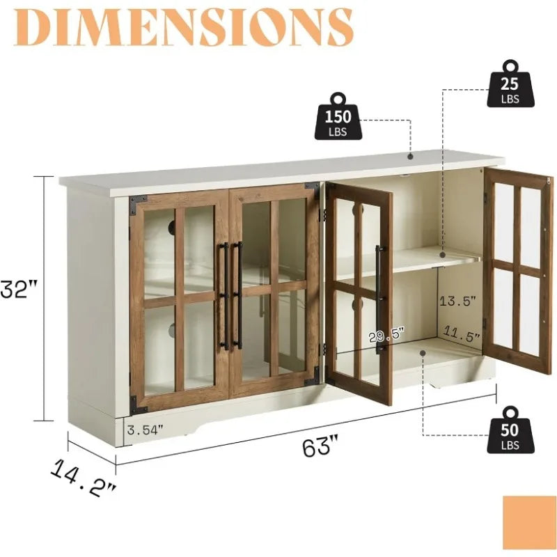 Glass Door Sideboard