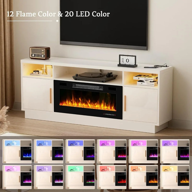 Electric Fireplace Media Center