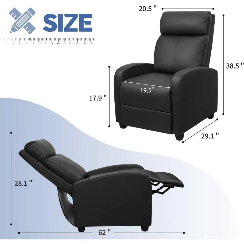 Ergonomic Reclining Chair with Massage