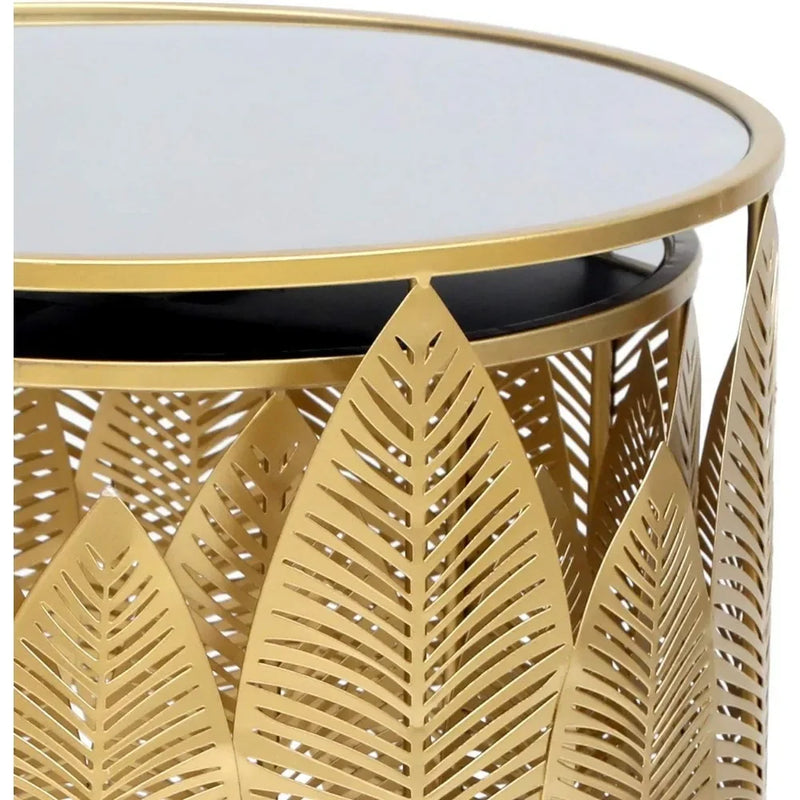 Luxe Gold Duo Side Tables