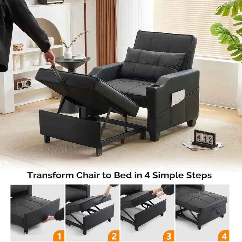 Space-Saving Convertible Sofa