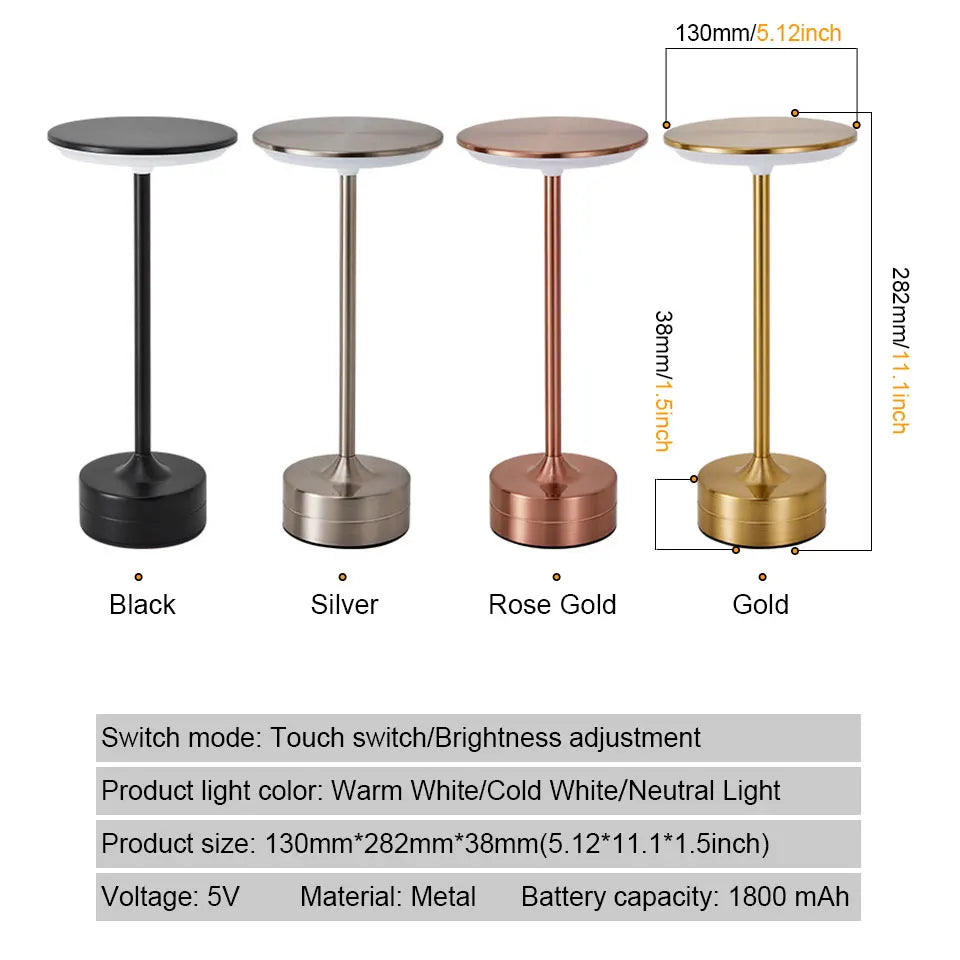 LED Touch Portable Rechargeable Night Lamp