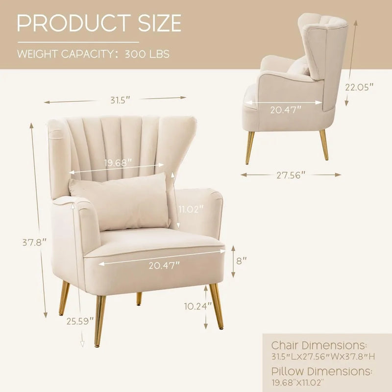 Supportive Wingback Chair