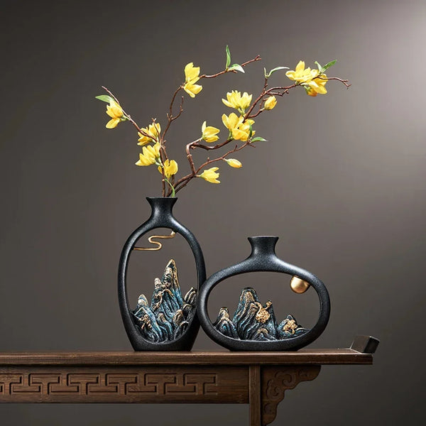 Elegant Resin Table Vase