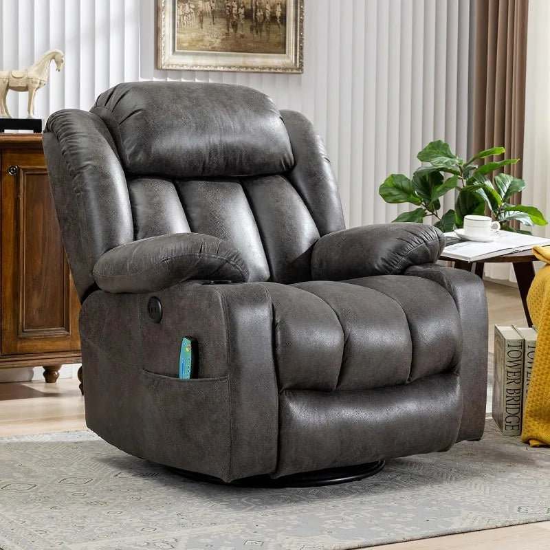 SerenityPlus Massage Swivel Rocker Recliner