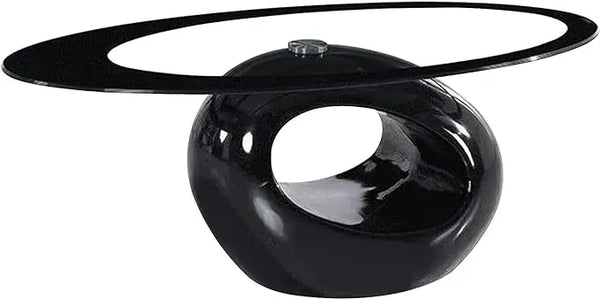 Eclipse Oval Glass Coffee Table