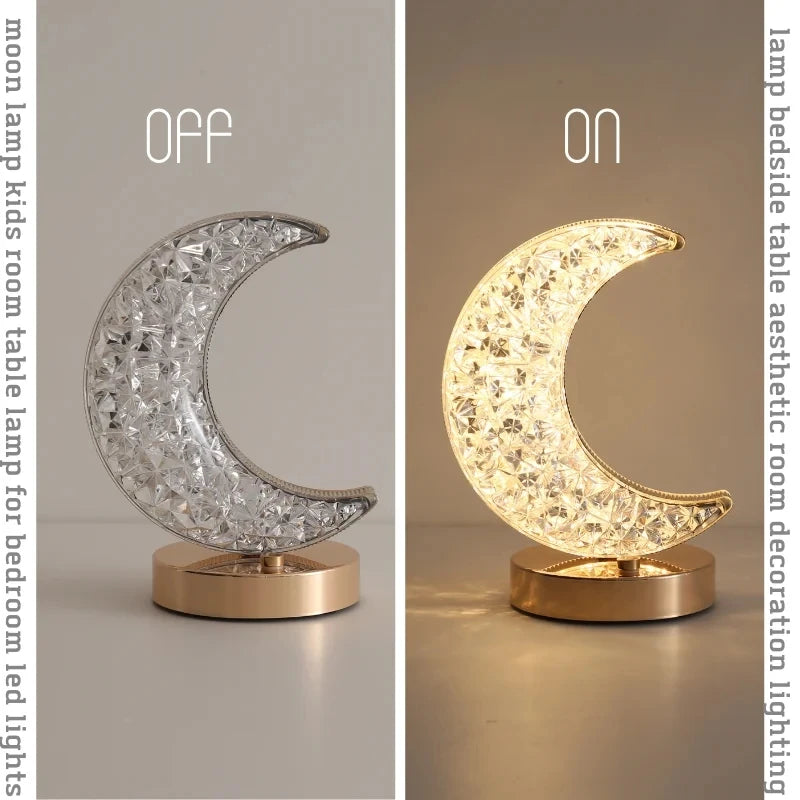 Crystal Touch Dimming Star Night Lamp