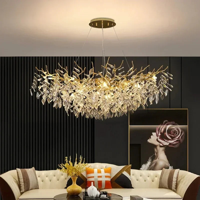 Majestic Aura Crystal Chandelier