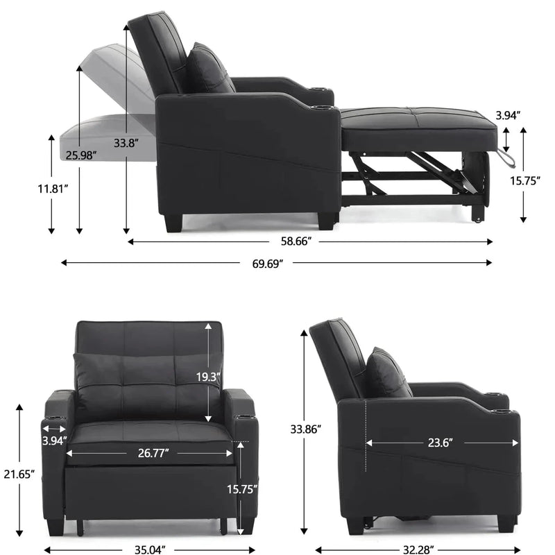 Adjustable Recliner Chair Bed Comfort