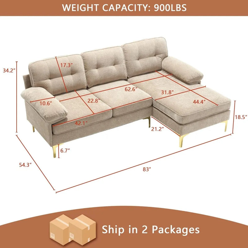 L-Shaped Sofa Couch