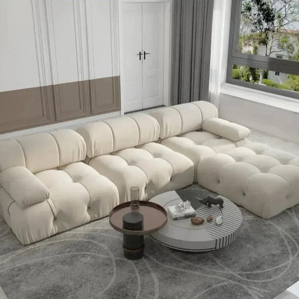 FlexiForm Modular L/U Shaped Sectional Sofa with Ottomans