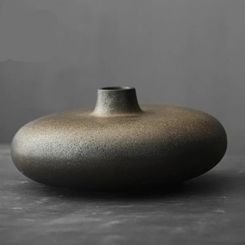 Artistic Black Terracotta Vase